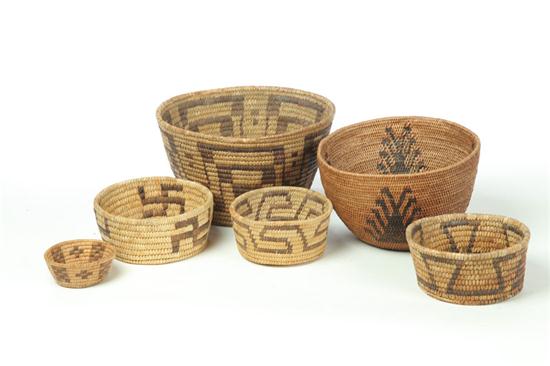 SIX AMERICAN INDIAN BASKETS First 10a8ac
