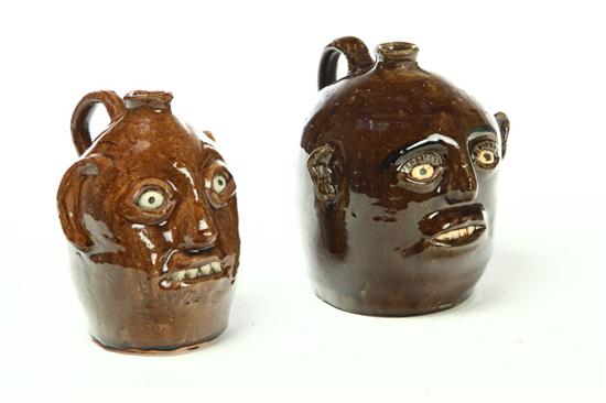 TWO GROTESQUE JUGS Both by Reggie 10a8cf