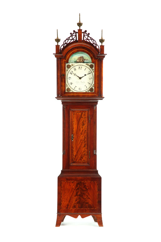 FINE FEDERAL STYLE DWARF CLOCK  10a91a