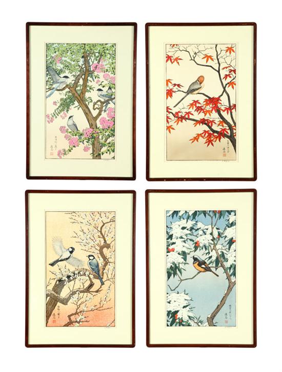 FOUR WOODBLOCK PRINTS Japan  10a930