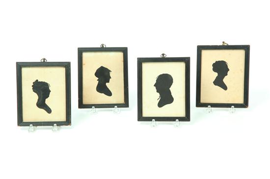 FOUR SILHOUETTES.  American  2nd