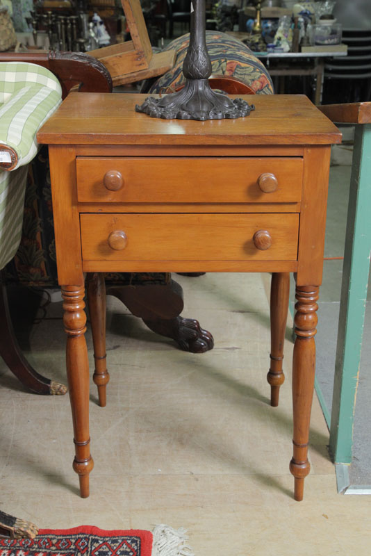TWO DRAWER STAND. Cherrry with