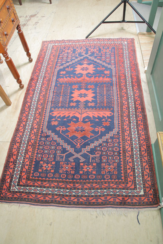 TWO ORIENTAL STYLE THROW RUGS  10ac97