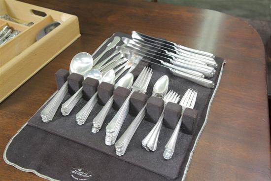 SET OF TOWLE STERLING SILVER FLATWARE.