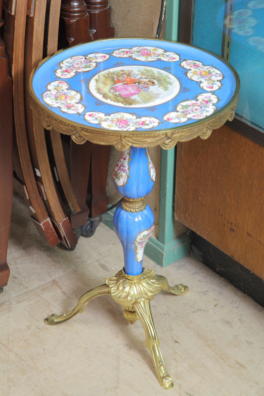 SEVRES STYLE CANDLESTAND Brass 10acb6