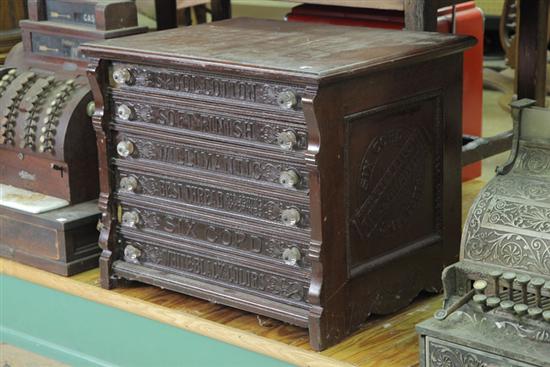 WILLIMANTIC SPOOL CABINET Brown 10ad23