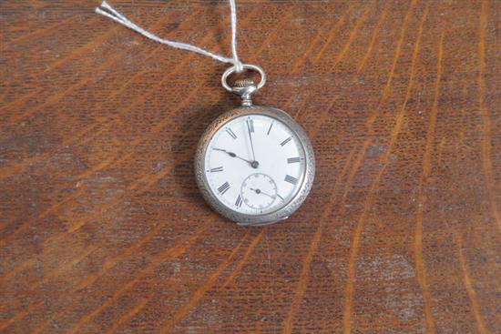 STERLING SILVER POCKET WATCH Unattributed  10ad5c