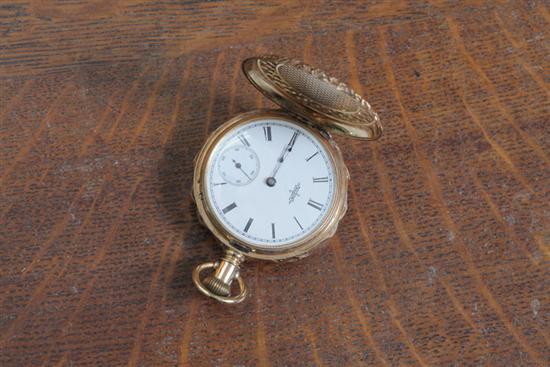 14K GOLD LADIES POCKETWATCH Elgin 10ad57