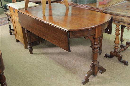 VICTORIAN DROP LEAF TABLE. Walnut