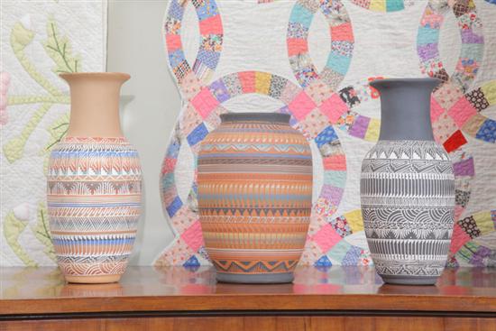 THREE CONTEMPORARY NAVAJO POTTERY