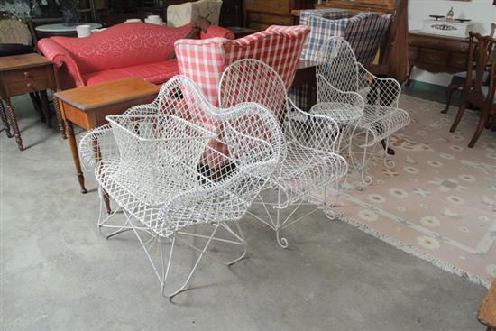 FIVE PIECES OF WIRE FURNITURE  10adeb