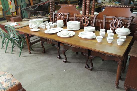 CHERRY HARVEST DROP LEAF TABLE. With