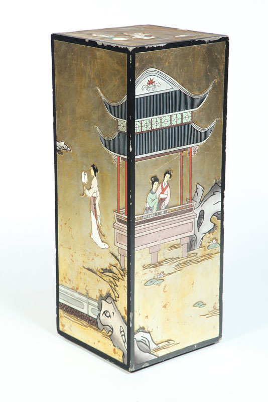 DECORATED PEDESTAL. China  20th