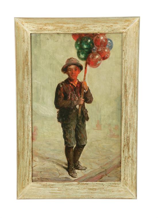 BOY WITH BALLOONS BY U. JEROME