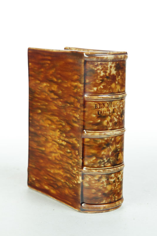 BENNINGTON BOOK FLASK.  Vermont