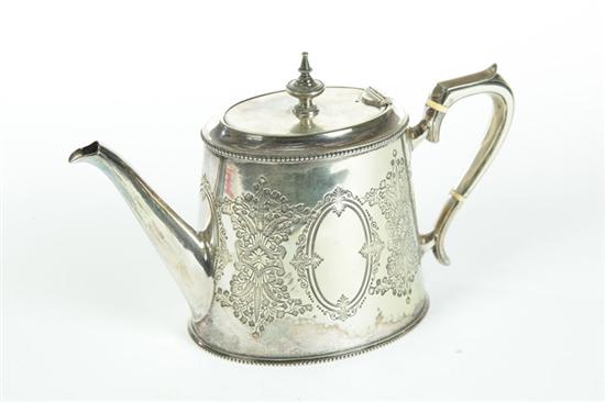 FEDERAL-STYLE SILVER TEAPOT.  Late