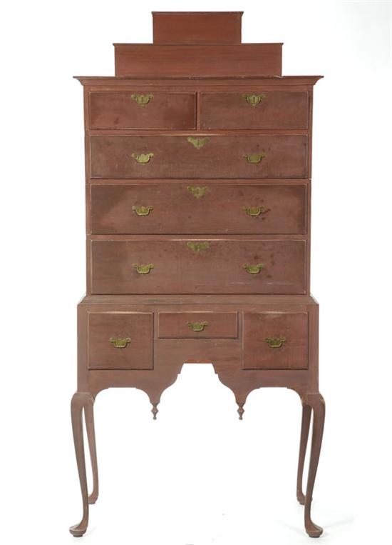 QUEEN ANNE-STYLE HIGH CHEST OF