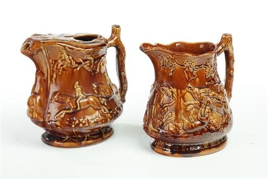 ROCKINGHAM PITCHER AND BEER PITCHER  10b163