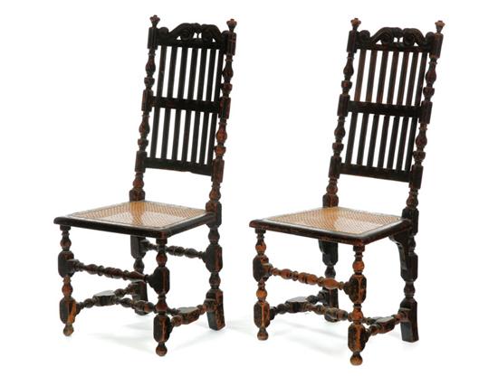 PAIR OF WILLIAM AND MARY SIDE CHAIRS  10b16f