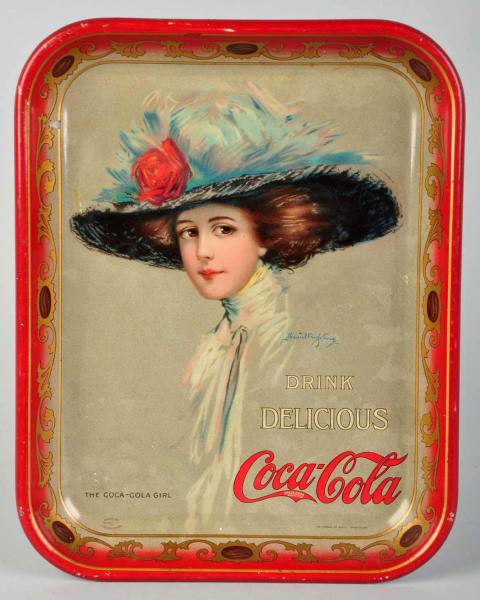 1910 Coca-Cola Serving Tray. 
Good