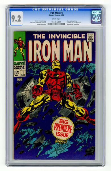 Iron Man 1 CGC 9 2 Marvel Comics 10d9c3