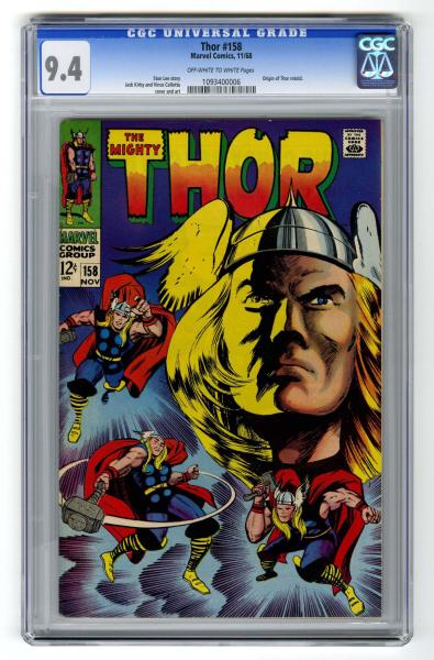 Thor #158 CGC 9.4 Marvel Comics