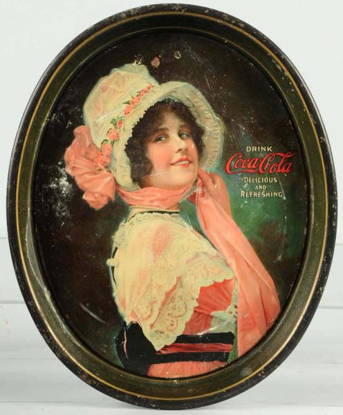 1914 Coca-Cola Serving Tray. 
Oval