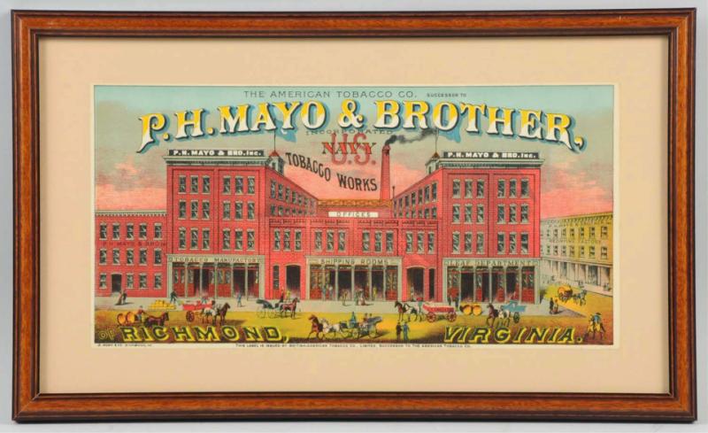 PH Mayo Tobacco Crate Label. 
Never