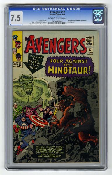 Avengers #17 CGC 7.5 Marvel Comics 6/65.