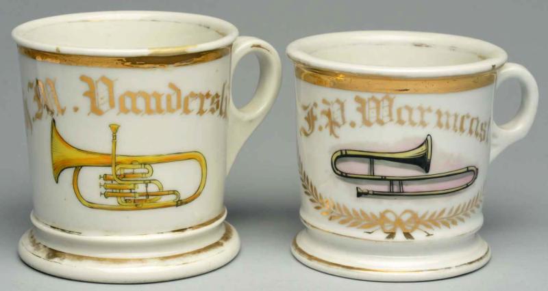 Lot of 2: Musician Shaving Mugs.