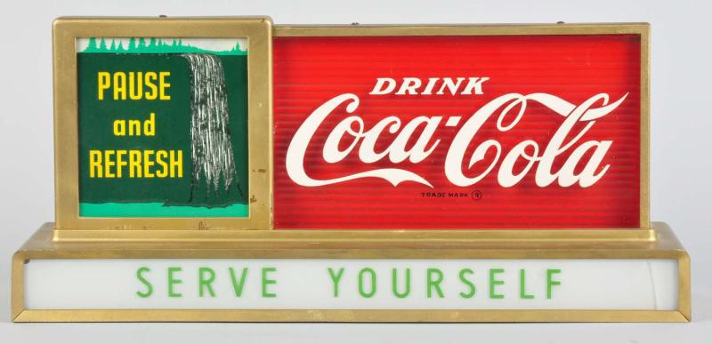 Coca Cola Waterfall Counter Lighted 10da69