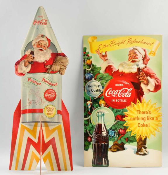 Lot of 2: Coca-Cola Santa Posters. 
Includes