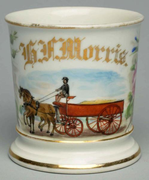 Horse-Drawn Grain Wagon. 
Gilt