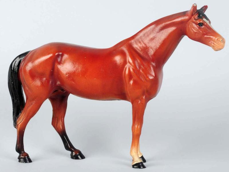 Cast Iron Thoroughbred Horse Doorstop.