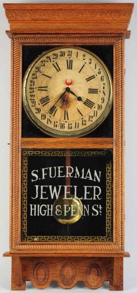 S Fuerman Jeweler Calendar Clock  10dac2