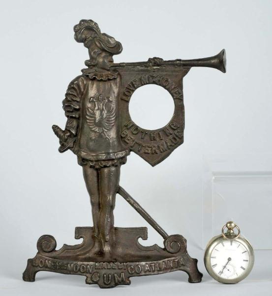 Cast Iron Advertising Figural Watch 10dac5