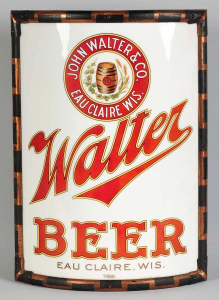 Walter Beer Curved Vitrolite Sign  10dad6