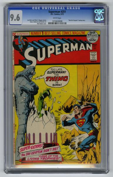 Superman #251 CGC 9.6 D.C. Comics