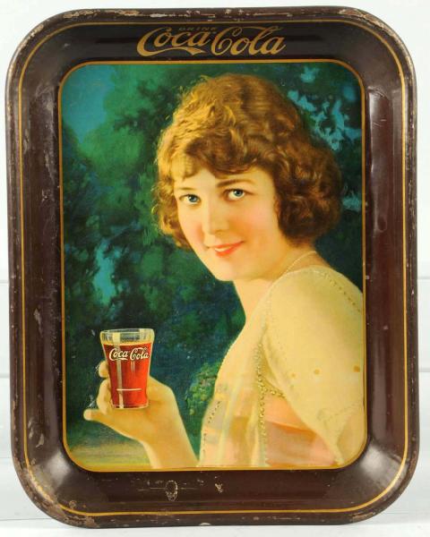 1924 Coca-Cola Serving Tray. 
Brown