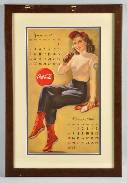 1949 Coca-Cola Calendar. 
Nicely