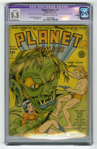 Planet Comics #11 CGC 5.5 Fiction