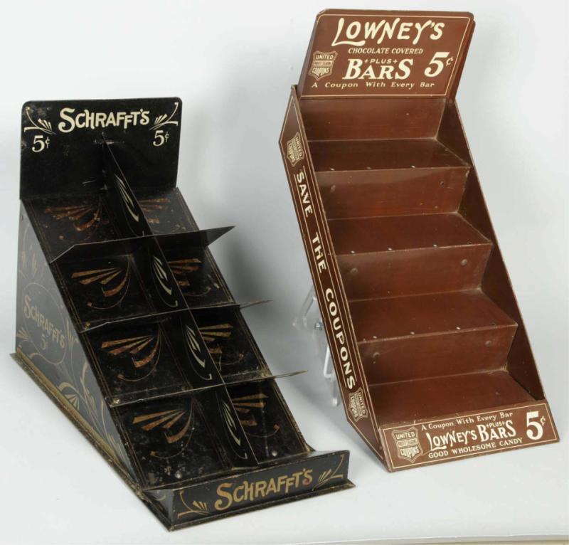 Lot of 2 Chocolate Bar Store Display 10db09