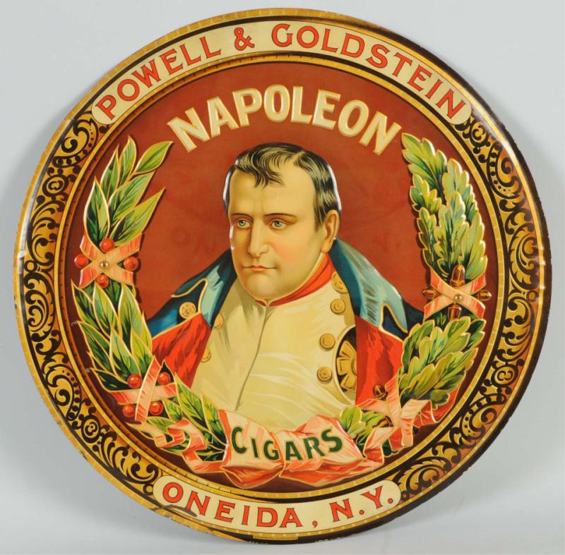 Heavily Embossed Tin Napoleon Cigars