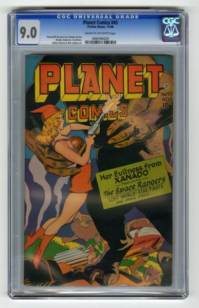 Planet Comics #45 CGC 9.0 Fiction
