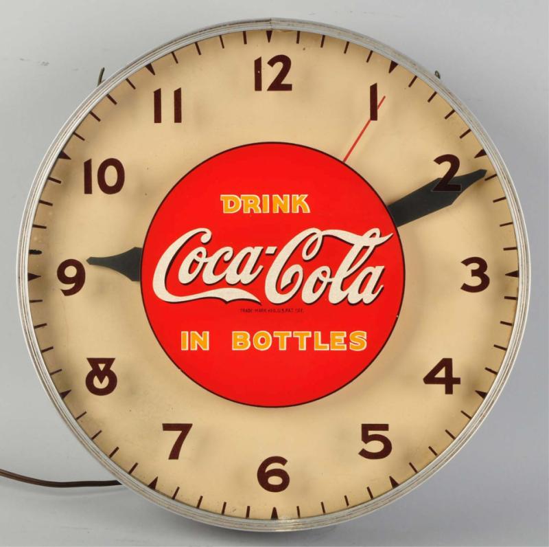 Early Coca Cola Electric Clock  10db7e