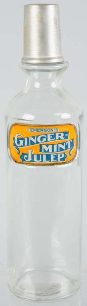 Ginger-Mint Julep Label under Glass