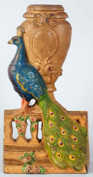 Cast iron Peacock by Urn Doorstop  10db92