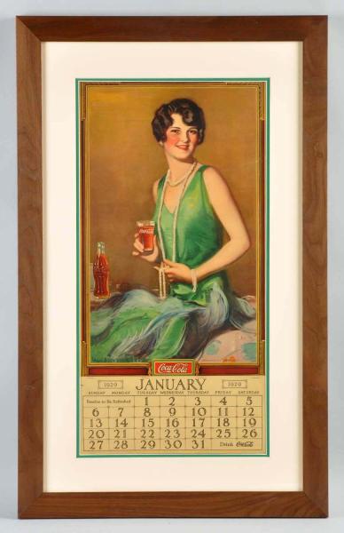1929 Coca-Cola Calendar. 
Nicely