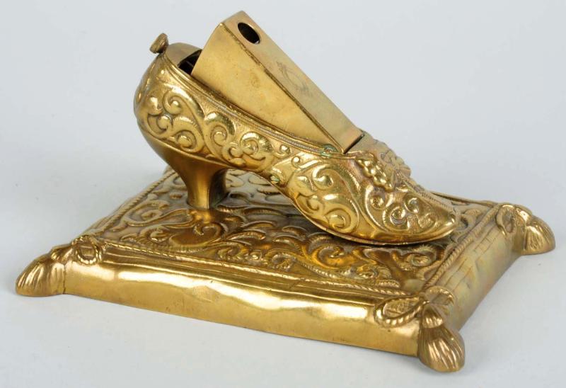 Brass Figural Shoe Cigar Cutter