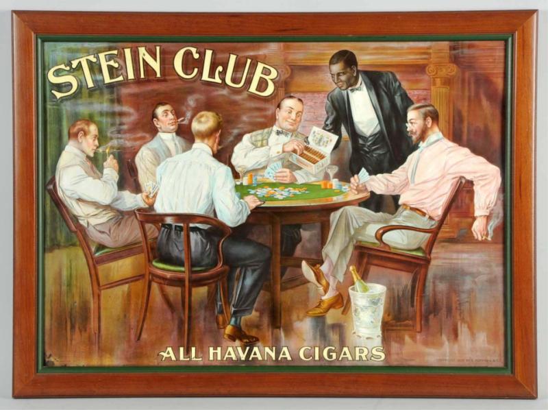 Tin Stein Club Sign. 
1910. Very scarce